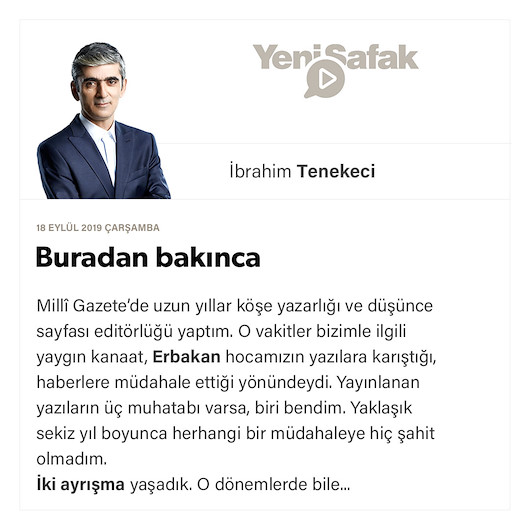 Buradan bakınca