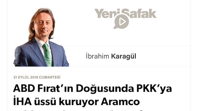 * ABD Fırat’ın Doğusunda PKK’ya İHA üssü kuruyor * Aramco saldırısından sonra bu ne? * Suriye’den “Türkiye cephesi” açanlar, savaşı “içeri” taşımak için toplanıyor.. *Siyasi arayış değil, “görevlendirme”...