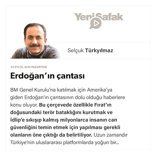 Erdoğan’ın çantası