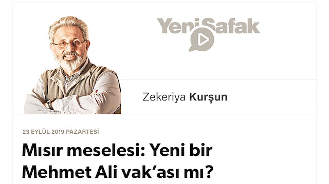  Mısır meselesi: Yeni bir Mehmet Ali vak’ası mı?