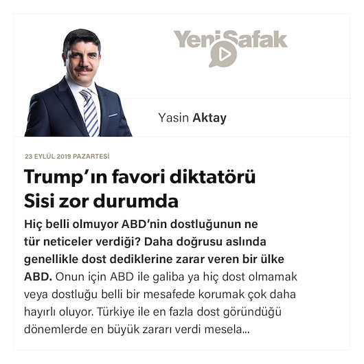 Trump’ın favori diktatörü Sisi zor durumda
