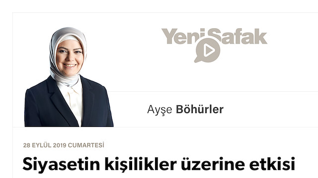 Siyasetin kişilikler üzerine etkisi