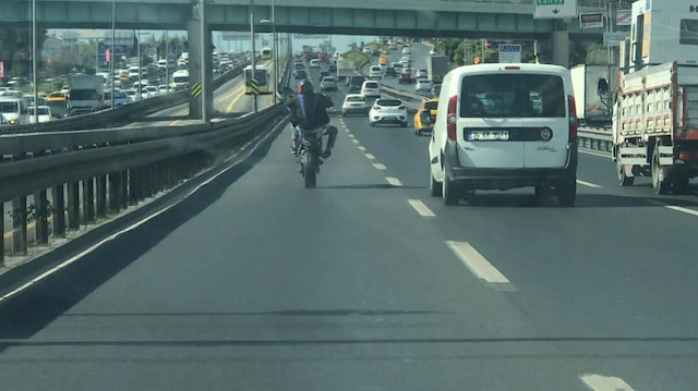 Tek teker magandası kamerada