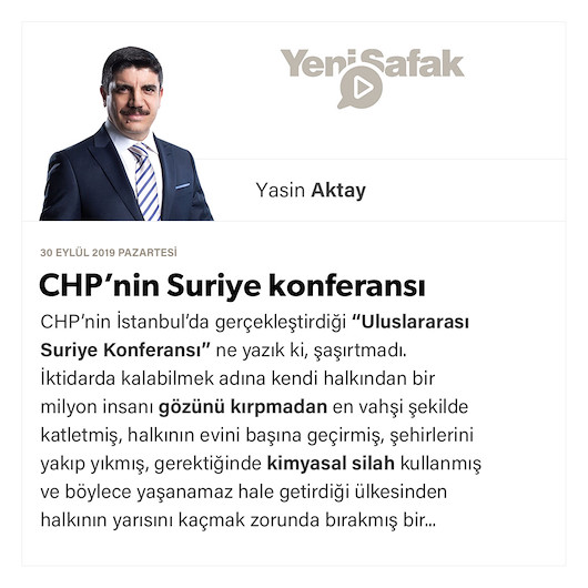 CHP’nin Suriye konferansı