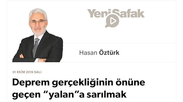 Deprem gerçekliğinin önüne geçen “yalan”a sarılmak