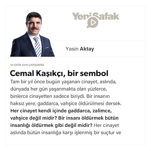 Cemal Kaşıkçı, bir sembol