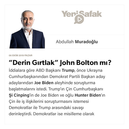 “Derin Gırtlak” John Bolton mı?