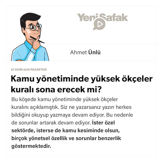 Kamu yönetiminde yüksek ökçeler kuralı sona erecek mi?