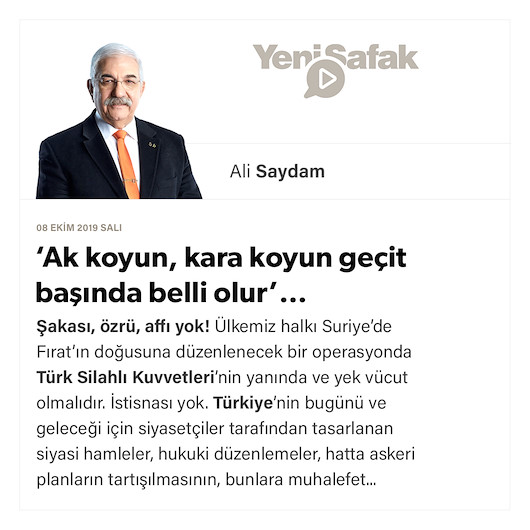 ‘Ak koyun, kara koyun geçit başında belli olur’…