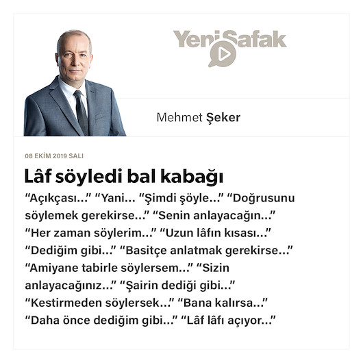 Lâf söyledi bal kabağı