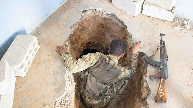 PYD li teröristlerin kazdığı tüneller bulundu
