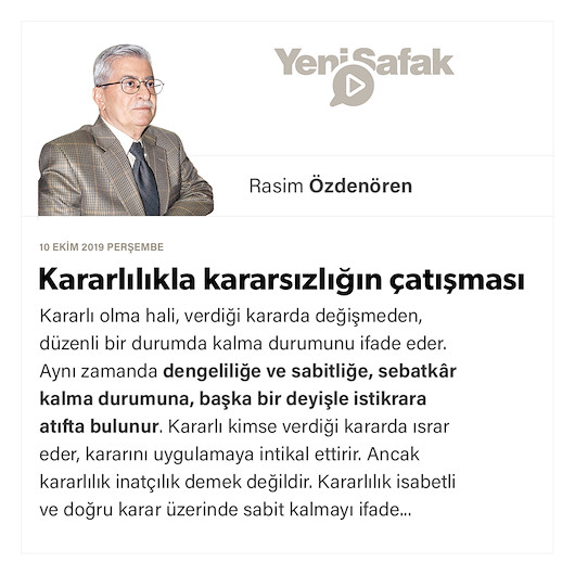 Kararlılıkla kararsızlığın çatışması