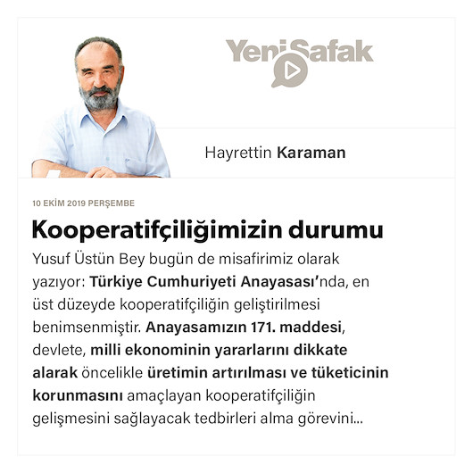 Kooperatifçiliğimizin durumu