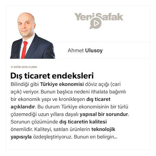 Dış ticaret endeksleri