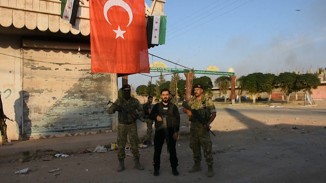 Rasulaynın kontrol altına alındığını Milli Suriye Ordusu Cumhurbaşkanı Erdoğanın adıyla duyurdu