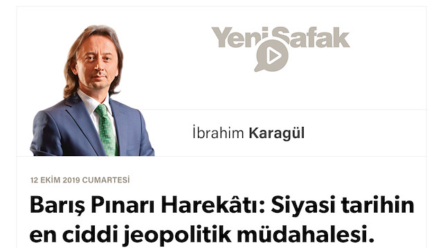 * Barış Pınarı Harekâtı: Siyasi tarihin en ciddi jeopolitik müdahalesi. * “ABD, Avrupa ne der” diyenin defteri dürüldü, “iç işgalci cephe” çöktü. * Dışarıda çaresizlik, içeride dayanışma.. * Allah, Erdoğan’a güç, ordumuza zafer versin..