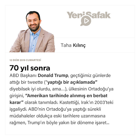 70 yıl sonra
