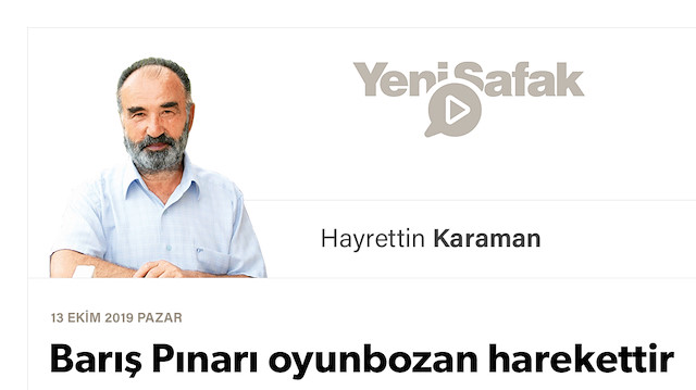 Barış Pınarı oyunbozan harekettir