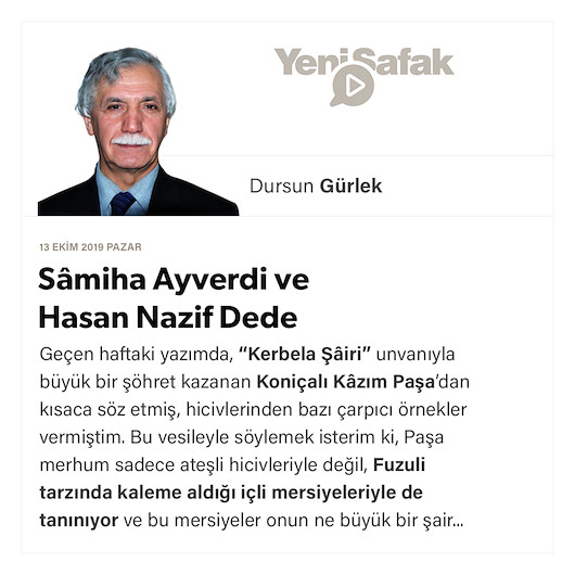 Sâmiha Ayverdi ve Hasan Nazif Dede