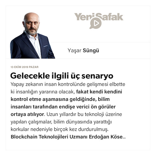 Gelecekle ilgili üç senaryo