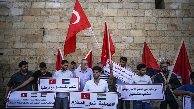 Filistinlilerden Barış Pınarı Harekatı'na destek