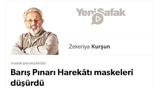 Barış Pınarı Harekâtı maskeleri düşürdü