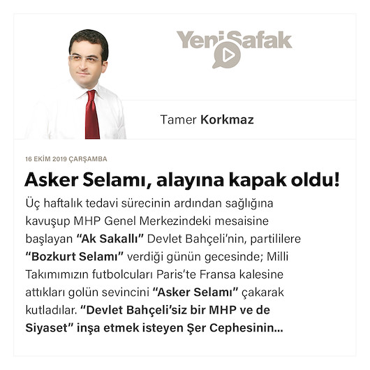 Asker Selamı, alayına kapak oldu!