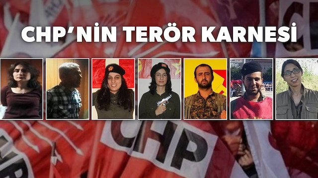 CHPli siyasetçilerin arka çıktığı PKKlı ve DHKP-Cli teröristler