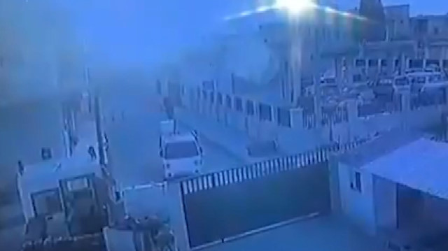 Teröristlerin Çobanbeye düzenlediği bombalı saldırı anı kamerada