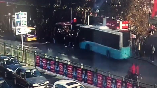 Beşiktaştaki otobüs faciasının yeni görüntüleri ortaya çıktı