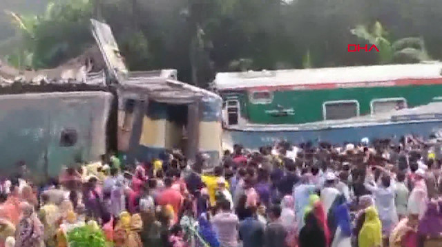 Bangladeş'te tren kazası: 15 ölü, 60'tan fazla yaralı