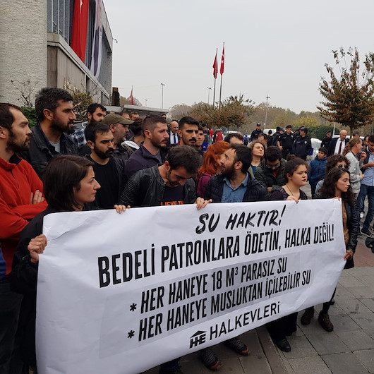 İBBnin su zammını Halkevleri bile protesto etti