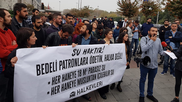 İBB'nin su zammını Halkevleri bile protesto etti