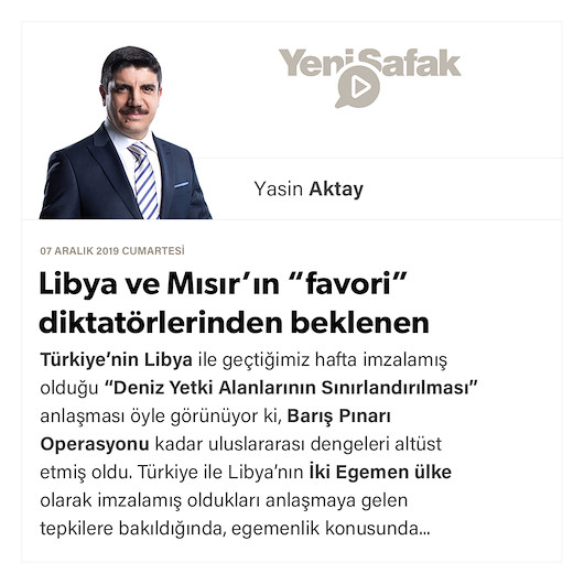 Libya ve Mısır’ın “favori” diktatörlerinden beklenen
