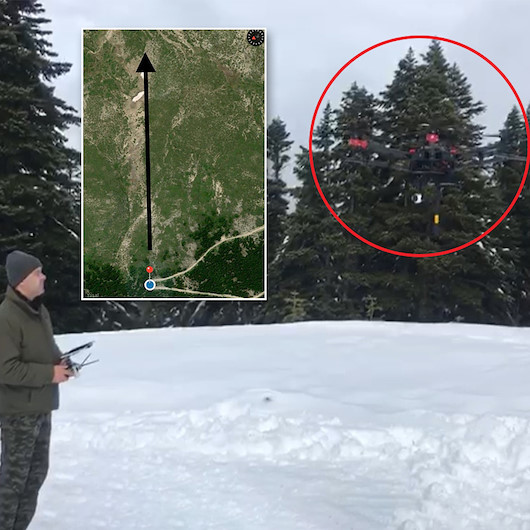 Türkiyede bir ilk: Kayıp dağcılar termal drone ile aranıyor