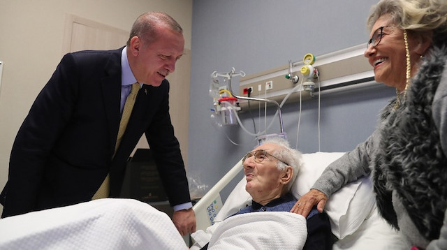 Cumhurbaşkanı Erdoğan hasta ziyaretlerinde bulundu