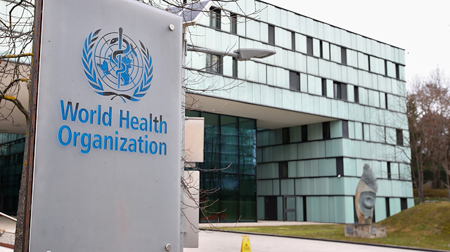 A logo is pictured outside a building of the World Health Organization (WHO) during an executive board meeting on update on the coronavirus outbreak, in Geneva, Switzerland, February 6, 2020. REUTERS/Denis Balibouse/File Photo

