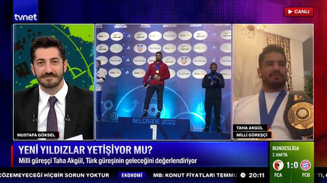 Milli güreşçi Taha Akgül TVNET'e konuk oldu