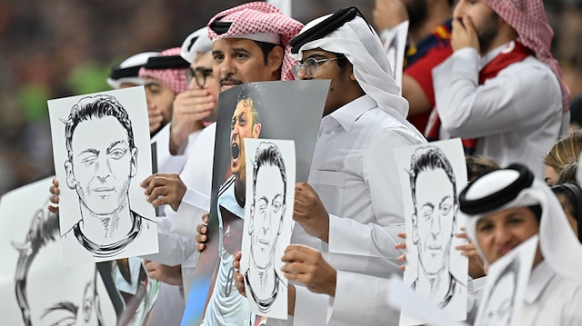 Almanlar Katar'da <br>protesto edildi