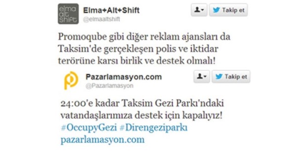 Ajanslar eyleme sponsor