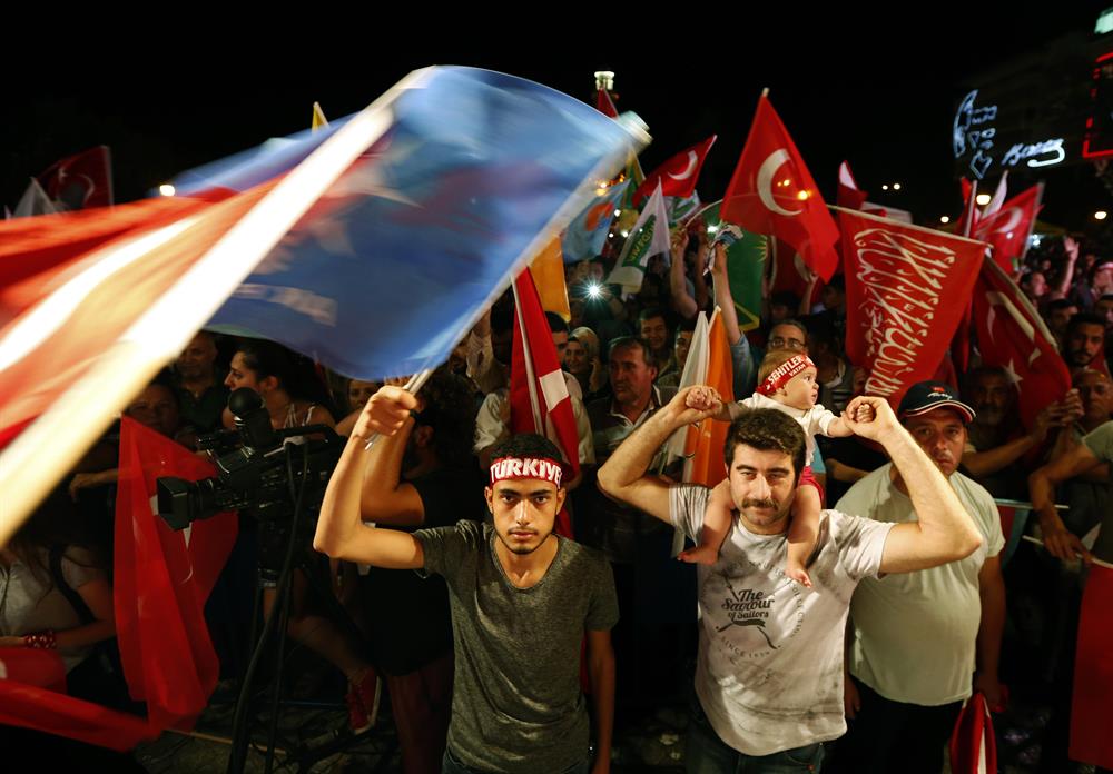 Thousands take to streets across Turkey for democracy