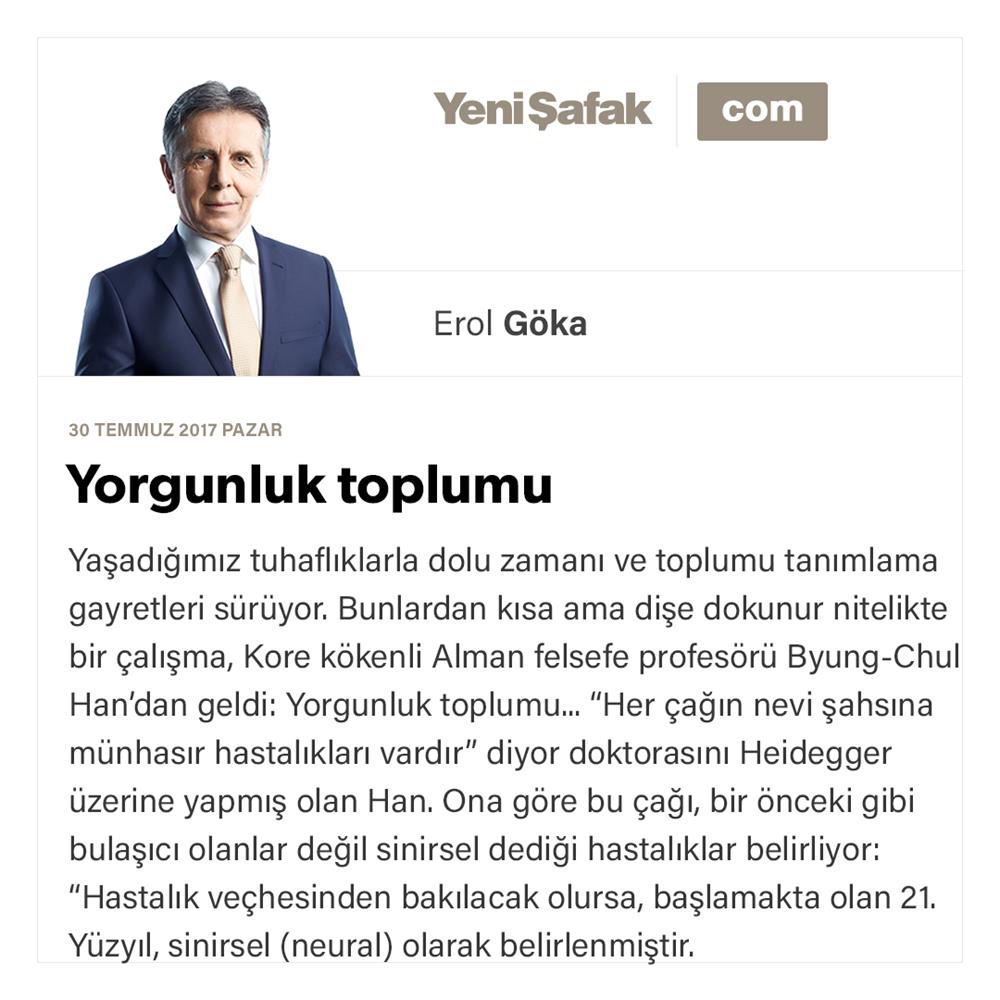 Çağımızın hastalığı: Yorgunluk Çağımızın hastalığı: Yorgunluk