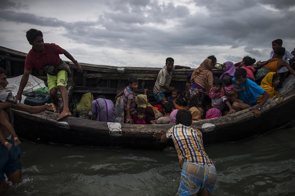 Rohingya Muslims fled from oppression in Myanmar
