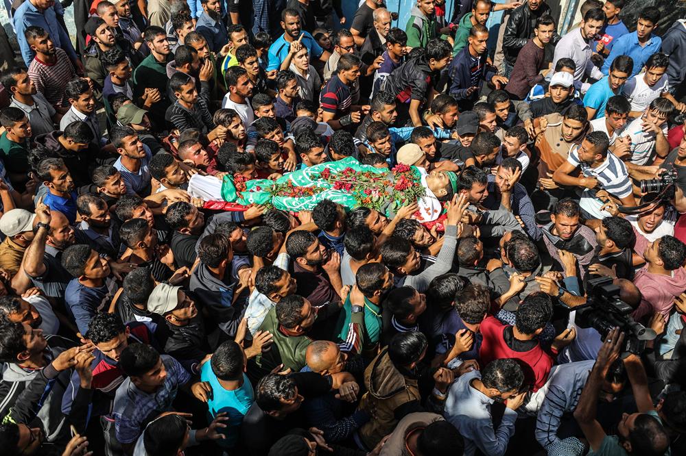 Funeral ceremony of Palestinian in Gaza