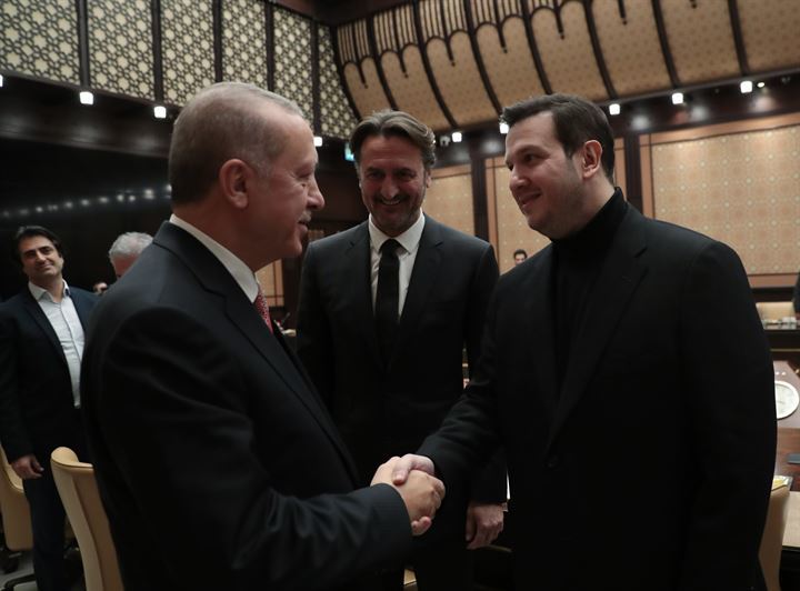 Erdoğan hosts Turkish movie stars at the Presidential Complex