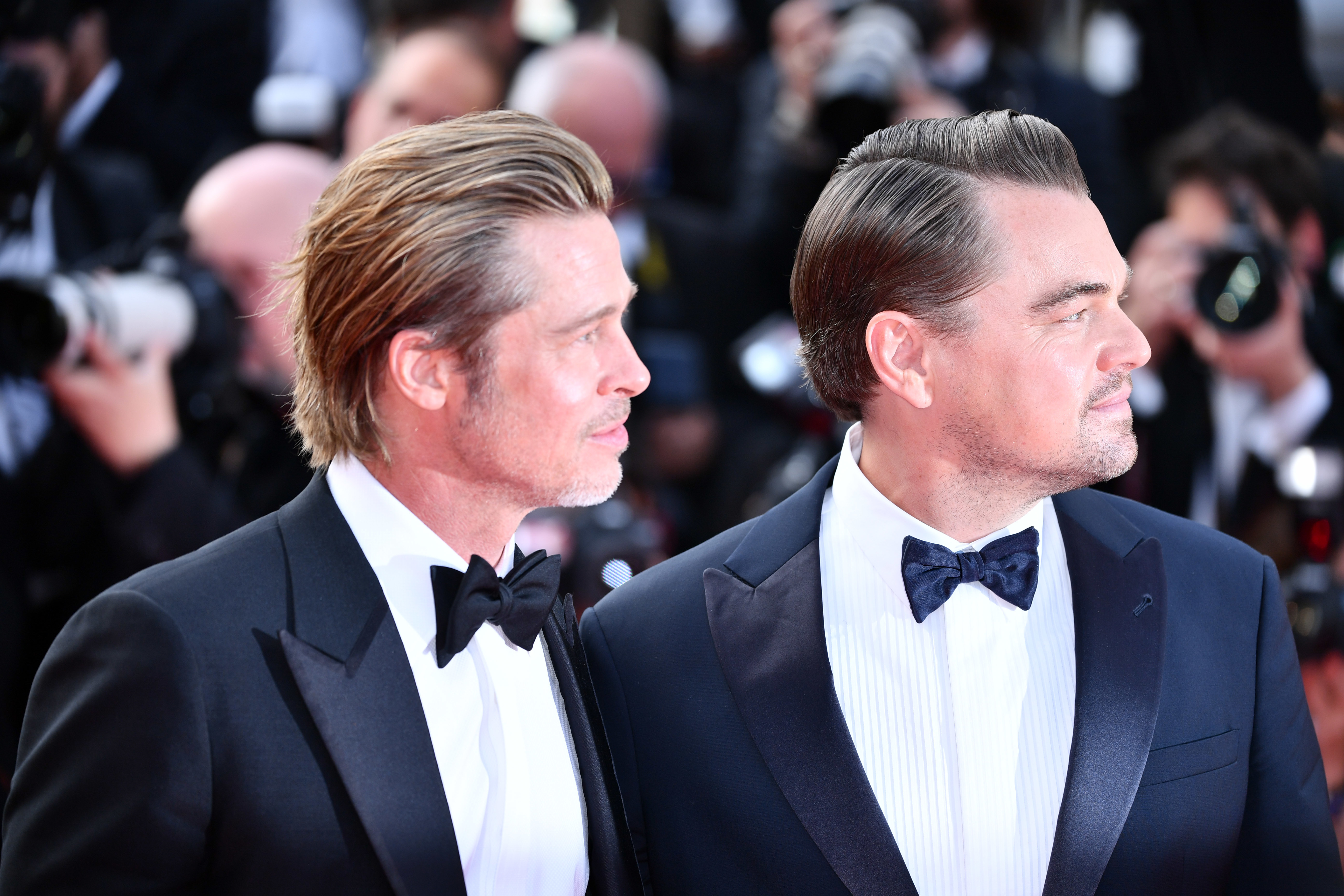 Leonardo DiCaprio and Brad Pitt attend 72nd Cannes Film Festival