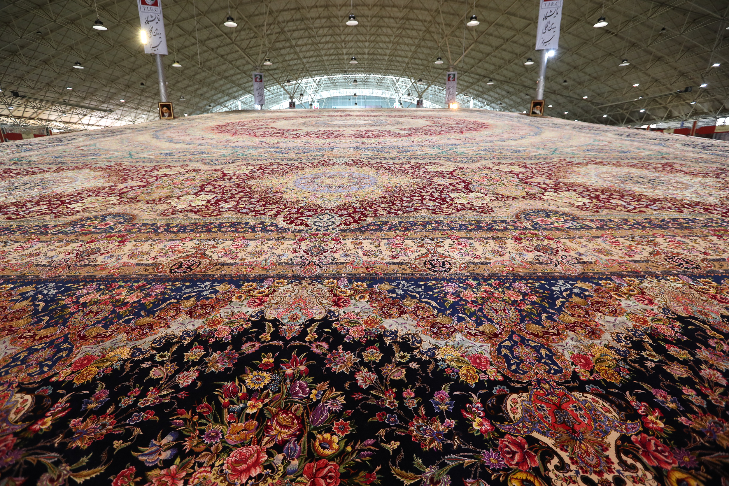 Iran introduces world’s largest handwoven carpet