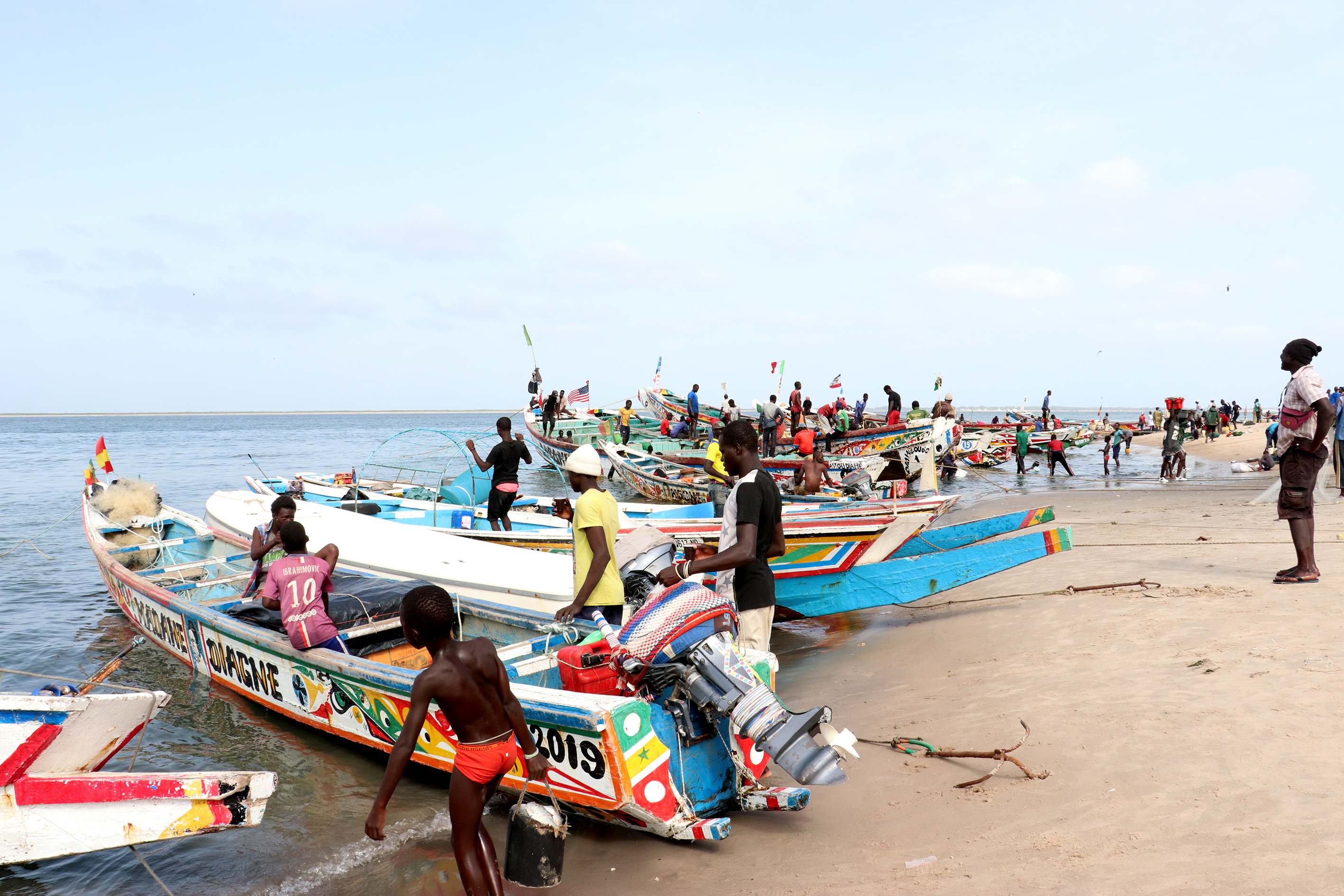 Senegalese fishermen of the Saloum Delta