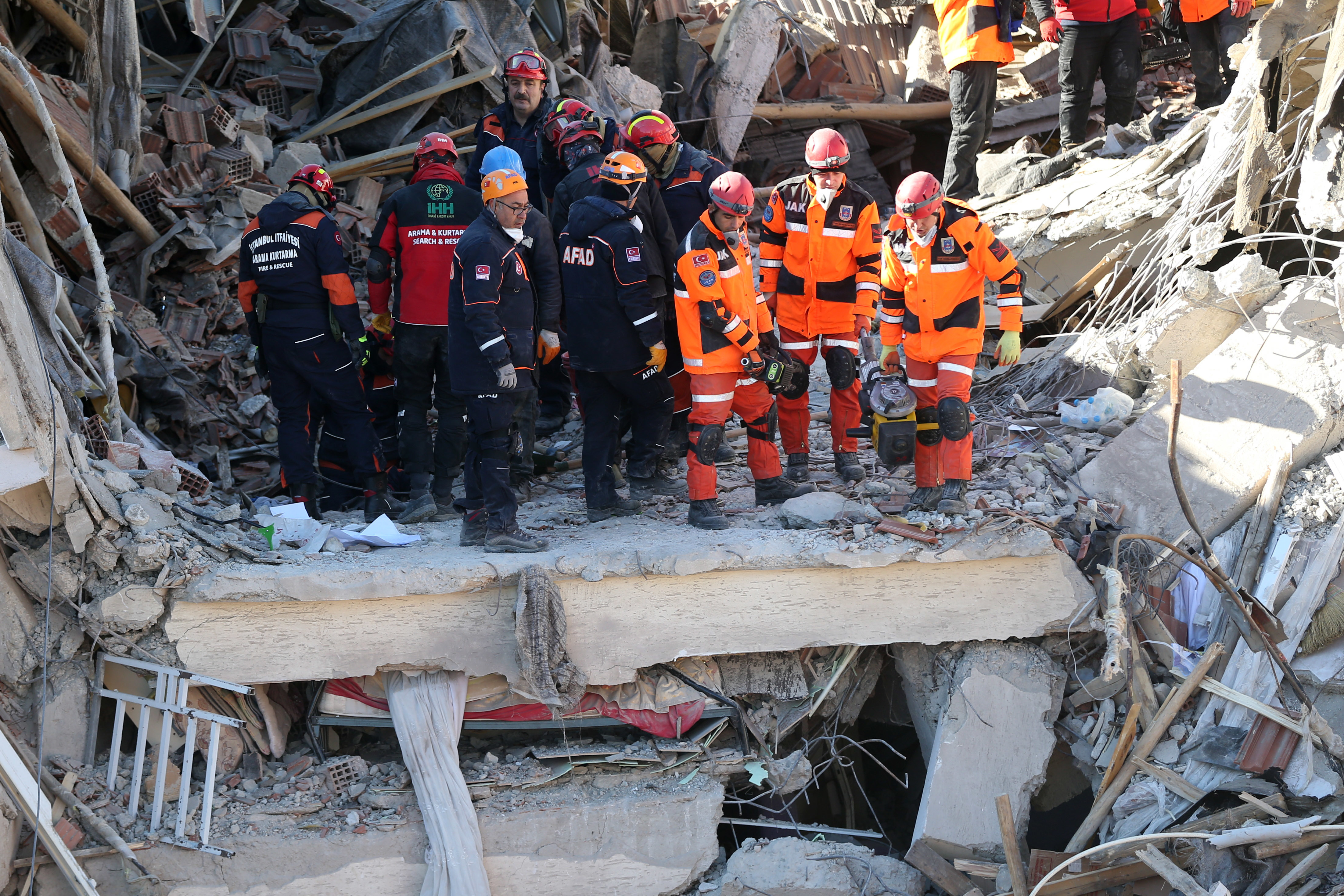 Earthquake aftermath in the eastern Turkish city of Elazığ