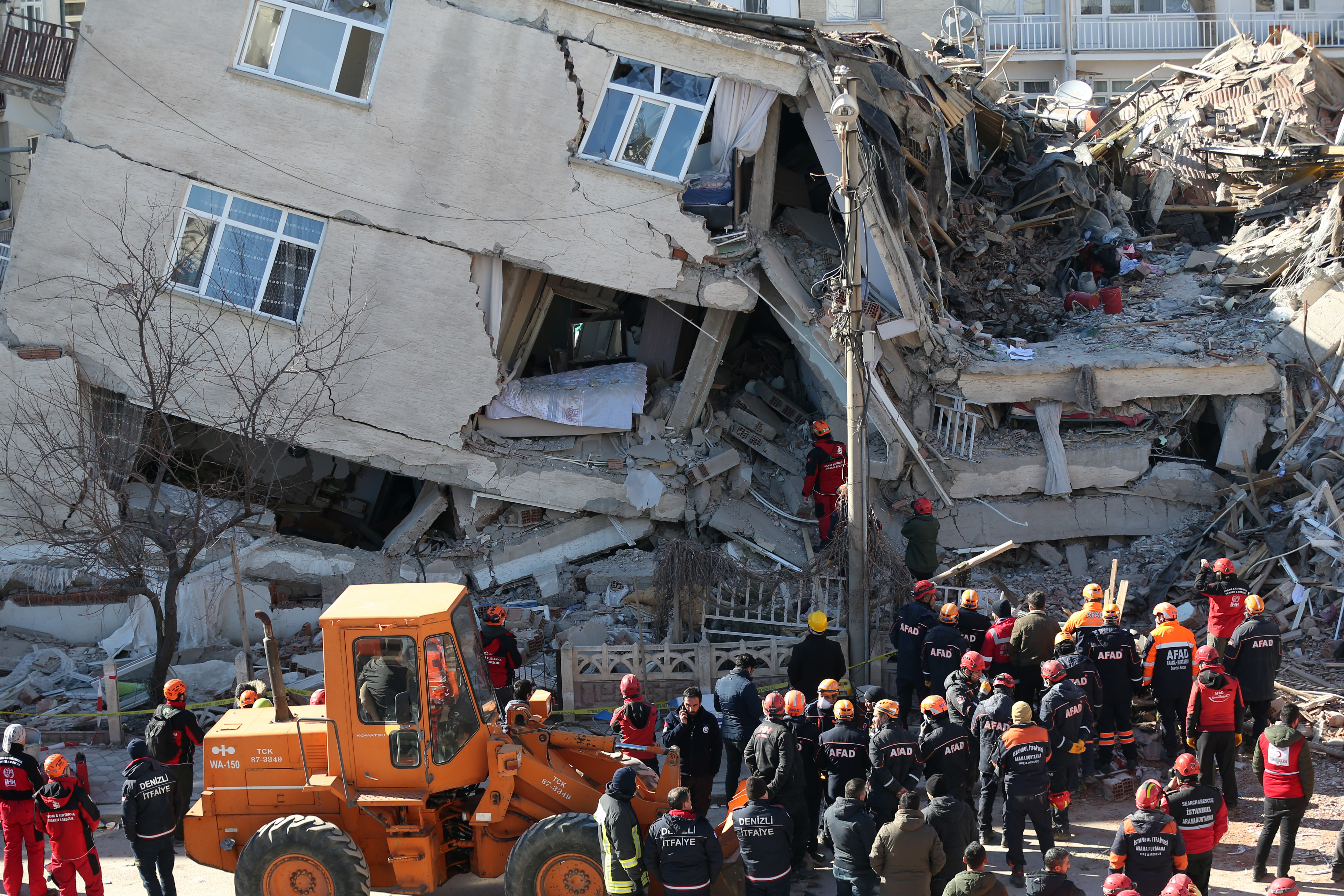 Earthquake aftermath in the eastern Turkish city of Elazığ